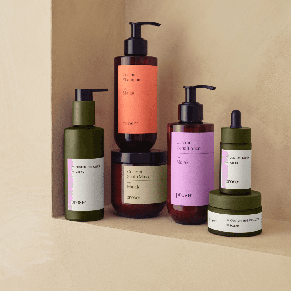 Prose custom haircare and skincare trios